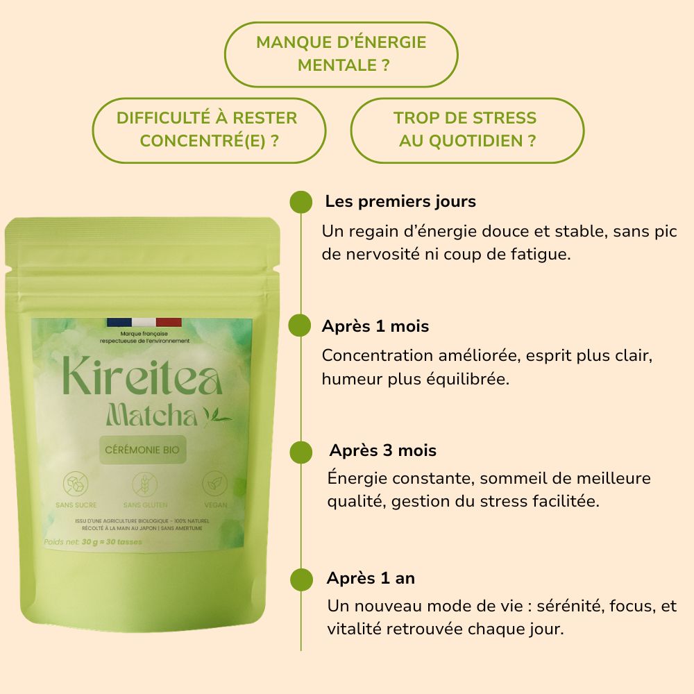 THÉ MATCHA CÉRÉMONIE BIO - HAUTE QUALITÉ